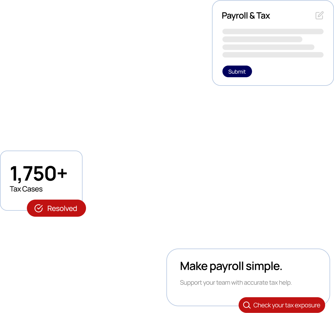 Payroll & Tax Support